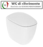 Copriwater Citterio Pozzi Ginori Geberit termoindurente bianco Soft Close Originale - immagine 3
