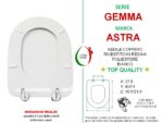 Copriwater Gemma Astra legno rivestito in resina poliestere bianco - immagine 2