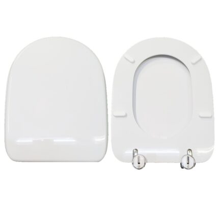 Copriwater Gemma Astra legno rivestito in resina poliestere bianco Soft Close