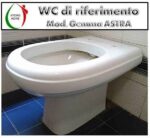 Copriwater Gemma Astra legno rivestito in resina poliestere bianco Soft Close - immagine 3