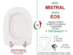 Copriwater Mistral Eos legno rivestito in resina poliestere bianco - immagine 2