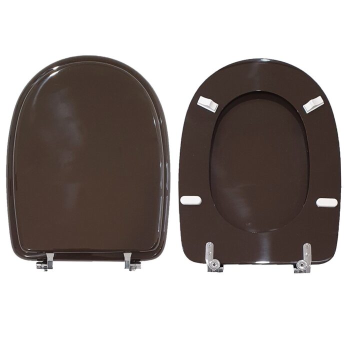 Copriwater Aretusa Cesame legno rivestito in resina poliestere Visone Cesame - immagine 1