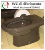 Copriwater Aretusa Cesame legno rivestito in resina poliestere Visone Cesame - immagine 3