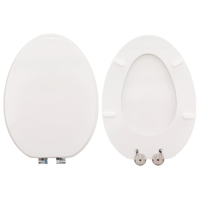 Copriwater Ultra Pozzi Ginori legno rivestito in resina poliestere bianco - immagine 1