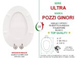 Copriwater Ultra Pozzi Ginori legno rivestito in resina poliestere bianco - immagine 2