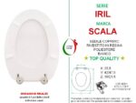 Copriwater Iril Scala legno rivestito in resina poliestere bianco - immagine 2