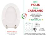 Copriwater Polis Catalano legno rivestito in resina poliestere bianco - immagine 2