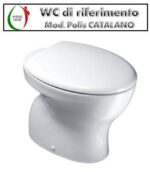 Copriwater Polis Catalano legno rivestito in resina poliestere bianco - immagine 3