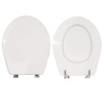 Copriwater Quarzo Dolomite legno rivestito in resina poliestere bianco