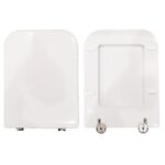 Copriwater Terra Flaminia legno rivestito in resina poliestere bianco