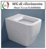 Copriwater Terra Flaminia legno rivestito in resina poliestere bianco - immagine 3