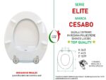 Copriwater Elite Cesabo legno rivestito in resina poliestere bianco - immagine 2