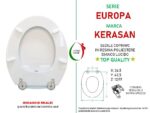 Copriwater Europa Kerasan legno rivestito in resina poliestere bianco - immagine 2