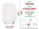 Copriwater Fiesta Catalano legno rivestito in resina poliestere bianco - immagine 2