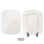 Copriwater Rio Dolomite legno verniciato bianco Carrara & Matta