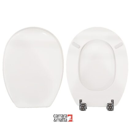 Copriwater Piemonte Pozzi Ginori legno verniciato bianco Carrara & Matta.
