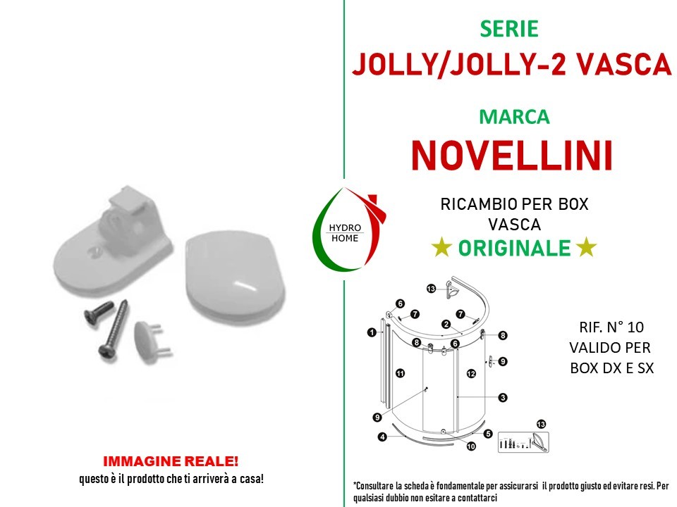 3439-copy-of-Ricambio-Novellini-Cuscinetti-Star-R-anta-DX-2-binari.jpg Ricambio Novellini Supporto scorrevole anta inferiore Jolly vasca - immagine 4