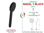 Doccetta Nadal 1 Black in ABS nero monogetto - immagine 2
