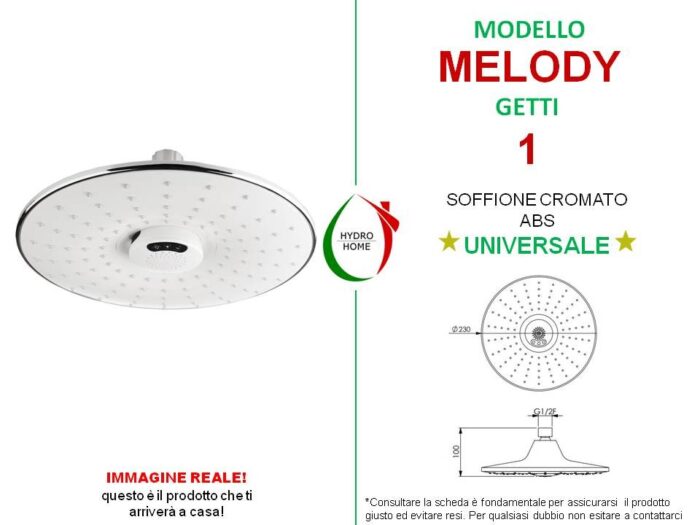 Soffione Doccia Melody funzione musica bluetooth - immagine 2