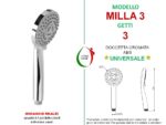 Doccetta Milla 3 in ABS cromato 3 getti - immagine 2