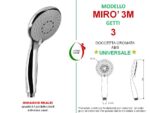 Doccetta Mirò 3M in ABS cromato 3 getti - immagine 2