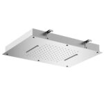 Soffione Doccia Atlante da incasso acciaio inox 3 getti