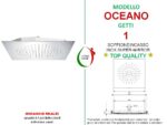 Soffione Doccia Oceano da incasso acciaio inox monogetto - immagine 2