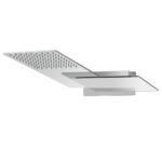 Soffione Doccia Marco Polo a muro ottone cromato 2 getti