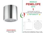 Soffione Doccia Penelope a soffitto inox monogetto - immagine 2