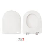 Copriwater Esedra Ideal Standard legno verniciato bianco Carrara & Matta