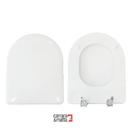 Copriwater Ydra Pozzi Ginori legno verniciato bianco Carrara & Matta