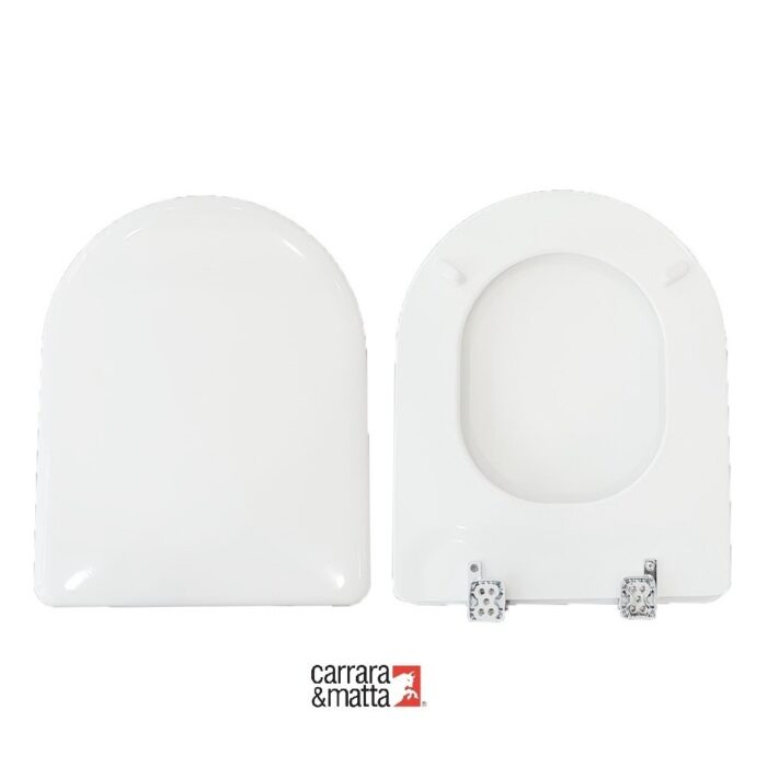 Copriwater Ydra Pozzi Ginori legno verniciato bianco Carrara & Matta - immagine 1