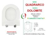 Copriwater Quadrarco Dolomite legno verniciato bianco Carrara & Matta - immagine 2