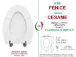 Copriwater Fenice Cesame legno verniciato bianco Carrara & Matta - immagine 2