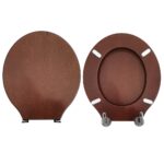 Copriwater Montebianco Pozzi Ginori compatibile legno massello noce