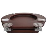 Copriwater Montebianco Pozzi Ginori compatibile legno massello noce - immagine 3