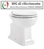 Copriwater Montebianco Pozzi Ginori compatibile legno massello noce - immagine 5