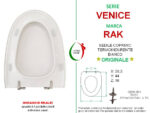 Copriwater Venice Rak termoindurente bianco Originale - immagine 2