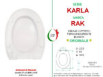 Copriwater Karla Rak termoindurente bianco Originale - immagine 2