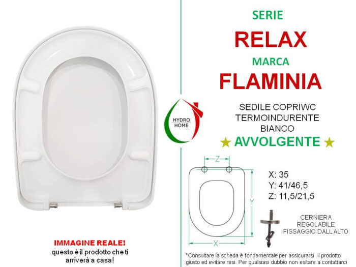 Copriwater Relax Flaminia termoindurente avvolgente bianco - immagine 2
