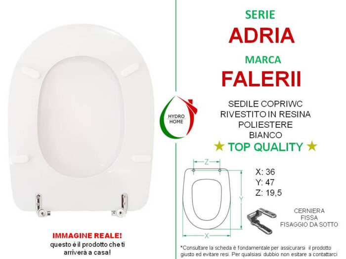Copriwater Adria Falerii legno rivestito in resina poliestere bianco - immagine 2