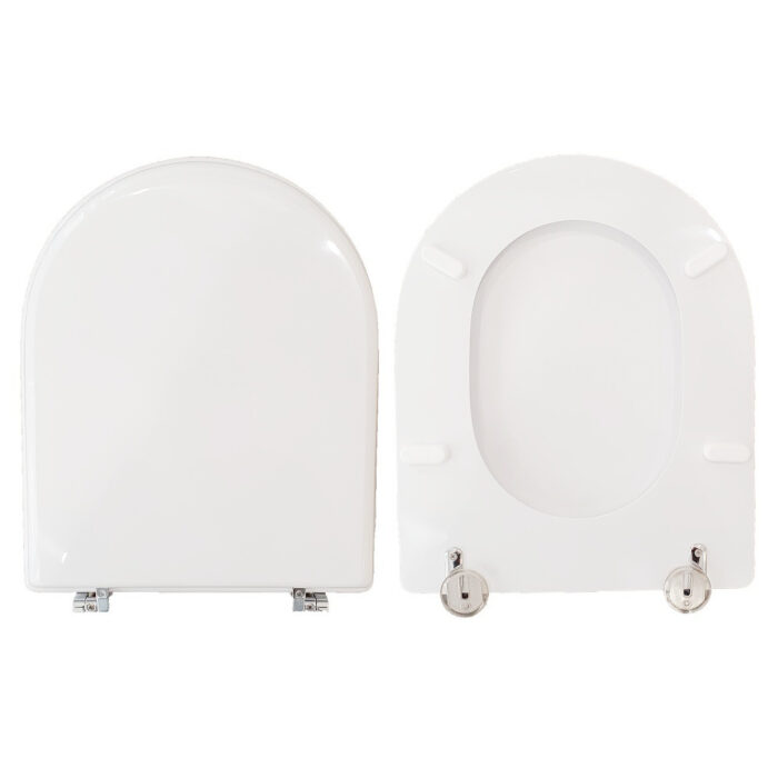 Copriwater Sfera 52 54 Catalano legno rivestito in resina poliestere bianco - immagine 1