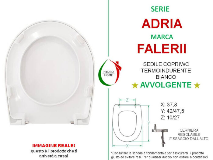 Copriwater Adria Falerii termoindurente avvolgente bianco - immagine 2