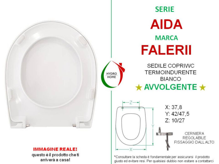 Copriwater Aida Falerii termoindurente avvolgente bianco - immagine 2