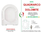 Copriwater Quadrarco Dolomite termoindurente avvolgente bianco - immagine 2