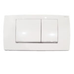 Piastra di azionamento Bianca Cromo Twiline30 doppio tasto Geberit