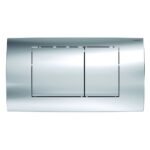 Piastra di azionamento Cromo Lucido Twiline30 doppio tasto Geberit