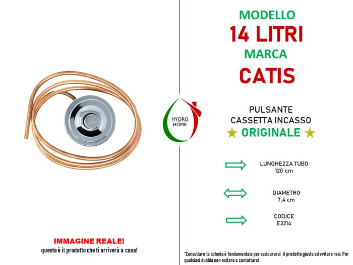Kit pulsante 14 Litri per cassetta incasso Catis - immagine 2