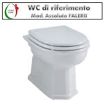 Copriwater Assoluto Falerii legno rivestito in resina poliestere bianco - immagine 3