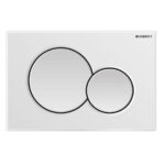 Piastra di azionamento Bianca Sigma01 doppio tasto Geberit